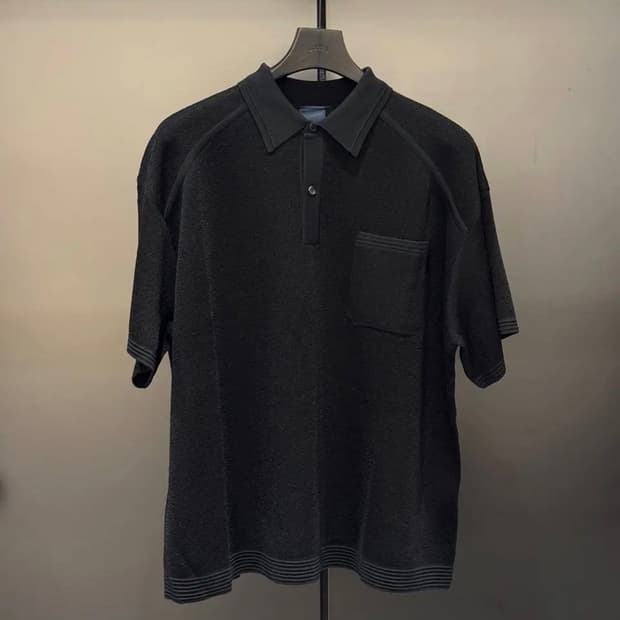 L] 25ss 준지 티칼라 니트 초판 블랙
