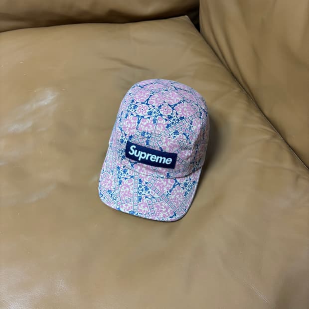Supreme 슈프림 21fw 플로랄 캠프캡 모자 Floral Cards