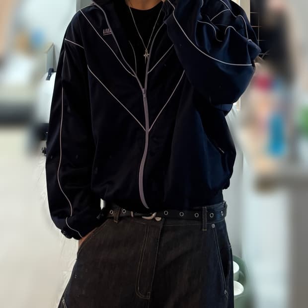 (L)윌리차바리아 버팔로 트랙 자켓 네이비 22AW