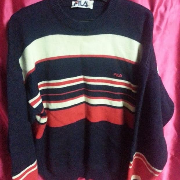 FILA 훨라 필라 올드스쿨 이태리 제작 니트 XL 105