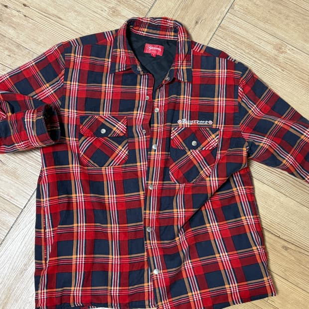 L) 슈프림 인디펜던트 패디드 셔츠