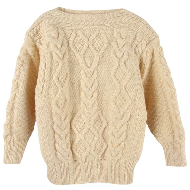 꽈배기 케이블 니트 옐로우 