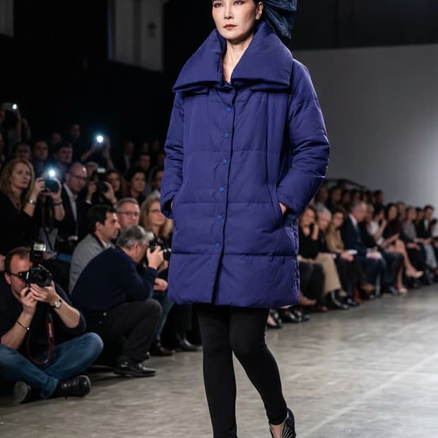 4/ 이세이미야케 아카이브 넥워머 구스 패딩