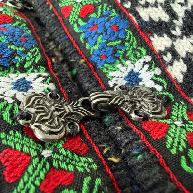 Northern Isles II 패턴 니트 가디건 노르딕