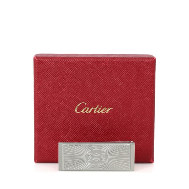 까르띠에 머니클립 C 드 까르띠에 데코 스틸 클립