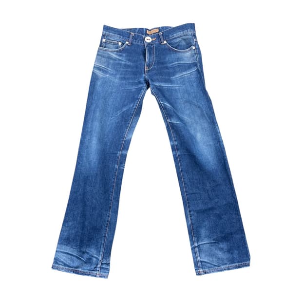 Tommy Girls 백포켓 프린팅 데님 팬츠 