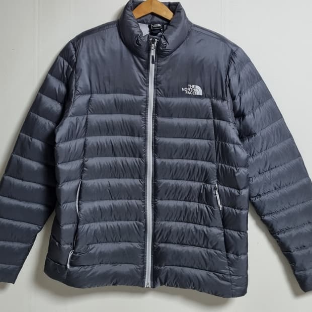 L (100) 노스페이스 그레이 구스 경량패딩