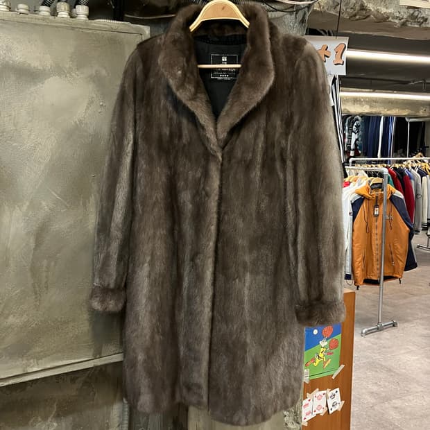 진도 롱 밍크 코트 딥브라운 #csz3786