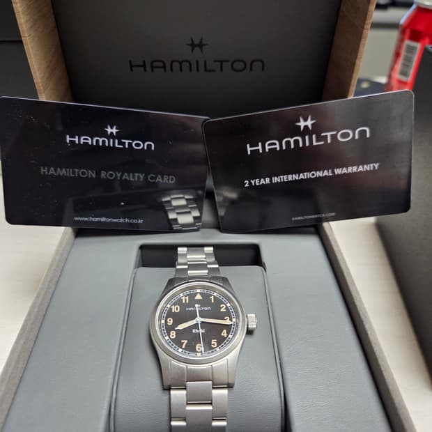 해밀턴 카키 필드 33mm 쿼츠