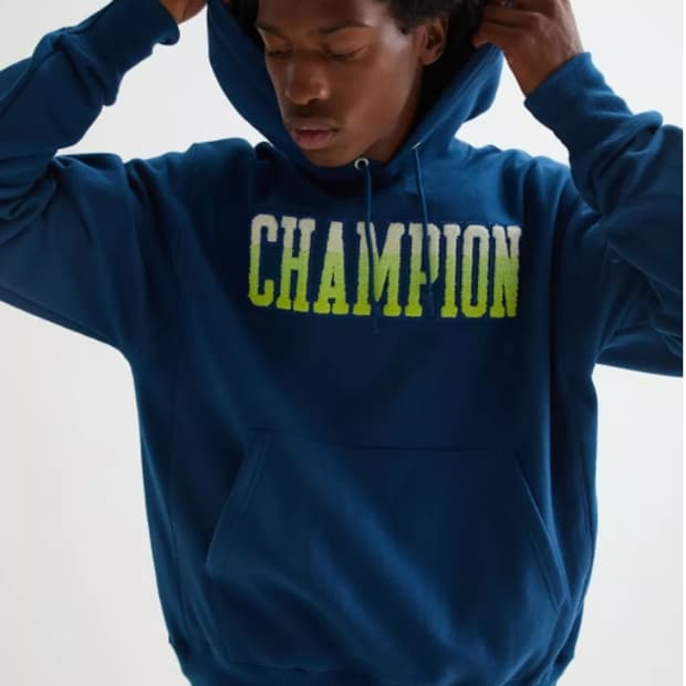 챔피언USA  리버스위브 후드티 그라데이션셔닐로고
