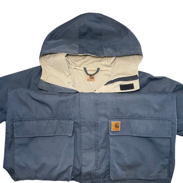 칼하트 테리 자켓 스모크 블루컬러 사이즈 XL 