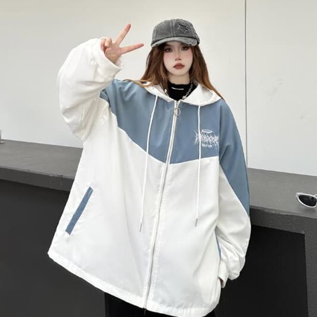 서브컬쳐 VOLCAN & APHRODITE 파커 화이트×블루 그레이