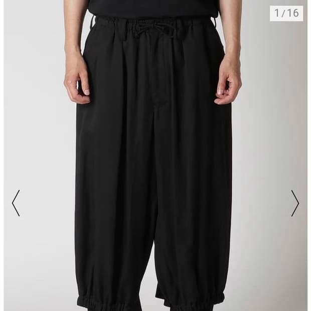26ss yohji yamamoto pour homme 카라스 팬츠