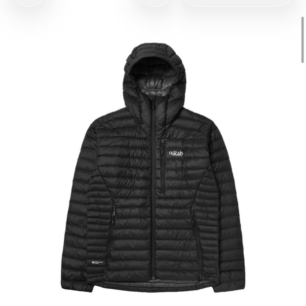Rab 랩 마이크로라이트 알파인 자켓 블랙 m