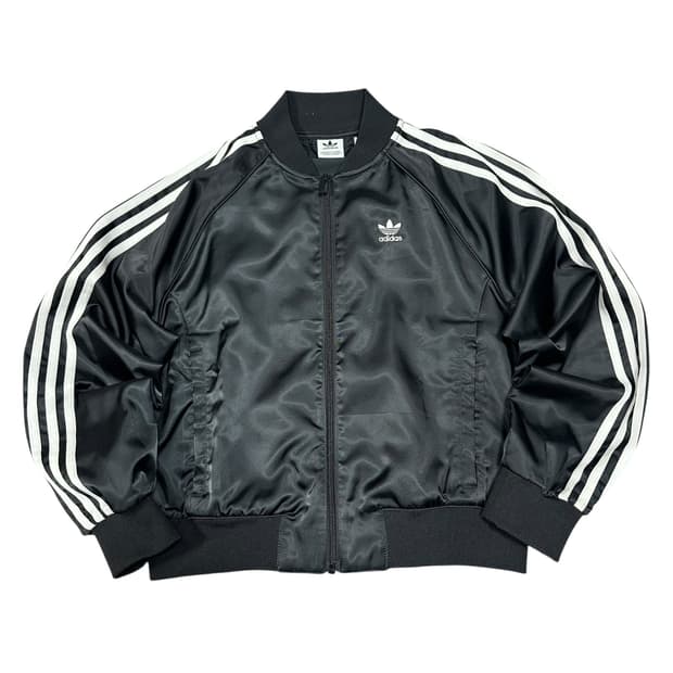 ✨ (바배) 아디다스 새틴 봄버 블루종 자켓