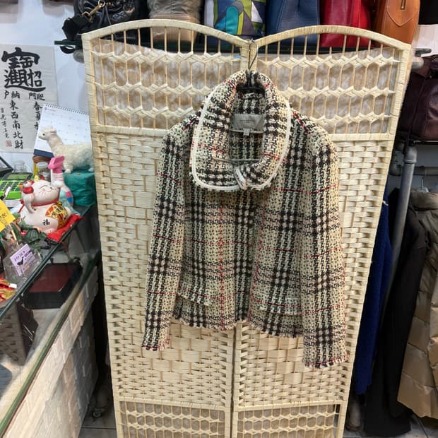 44/66-77 정품 버버리 울 노바체크 자켓 팝니다