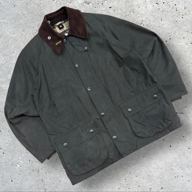 [38/97] 21ss 바버 비데일 왁스 자켓 올리브 그린 C522