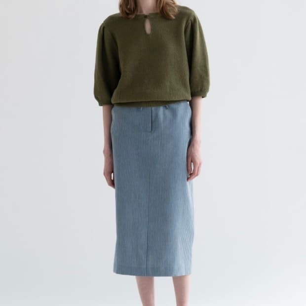 문달 Charites knit in navy
