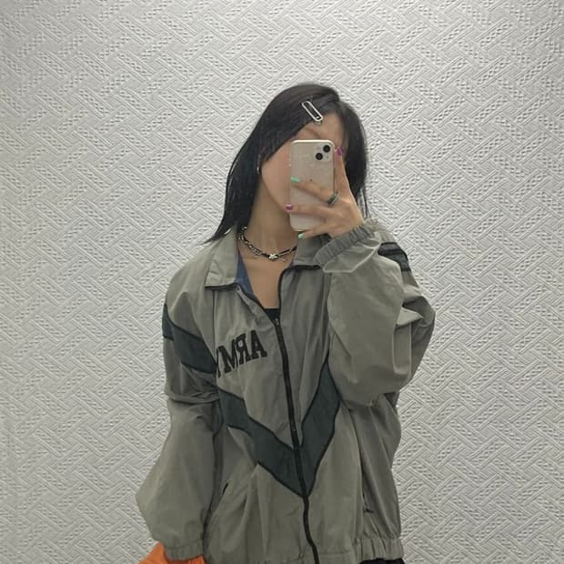 빈티지 올드스쿨 USA ARMY 오버핏 바람막이 자켓 100 C06739