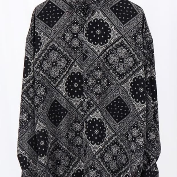 반다나 페이즐리 실크 셔츠