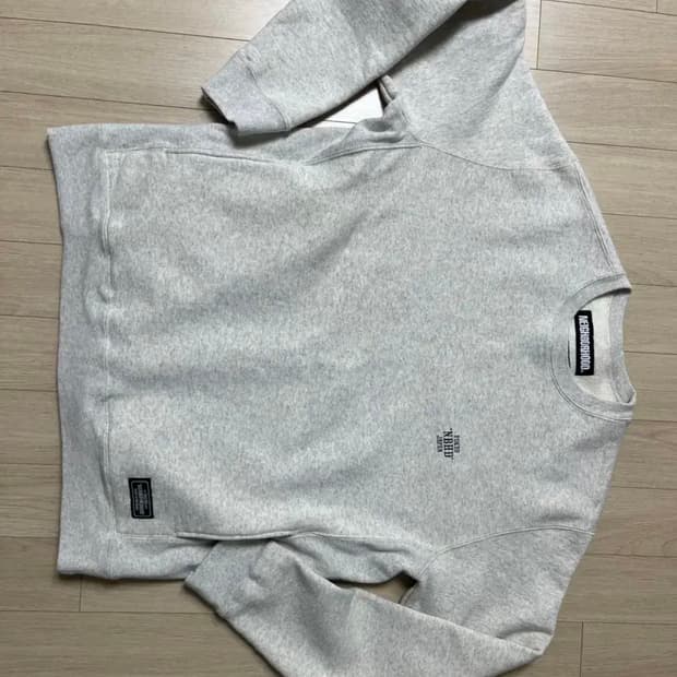 네이버 후드 맨투맨 멜란지 XL