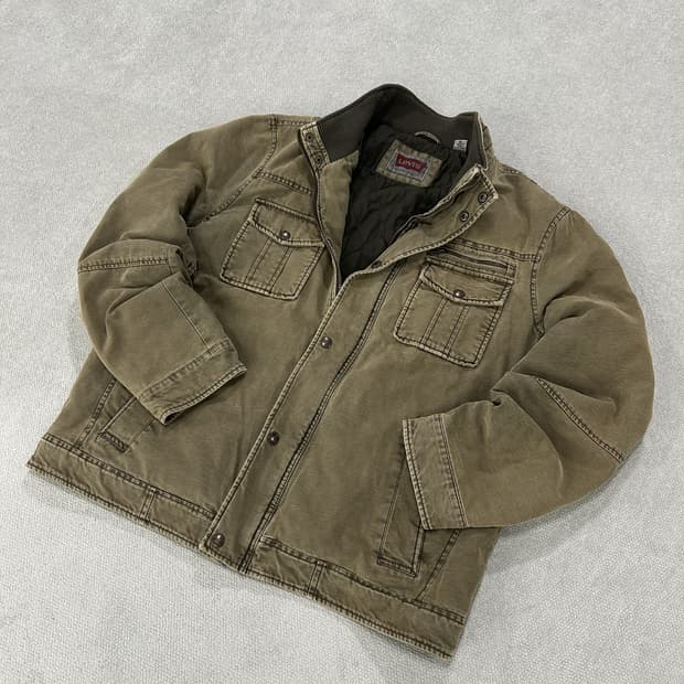 리바이스 y2k 카키색 야상 자켓 XL
