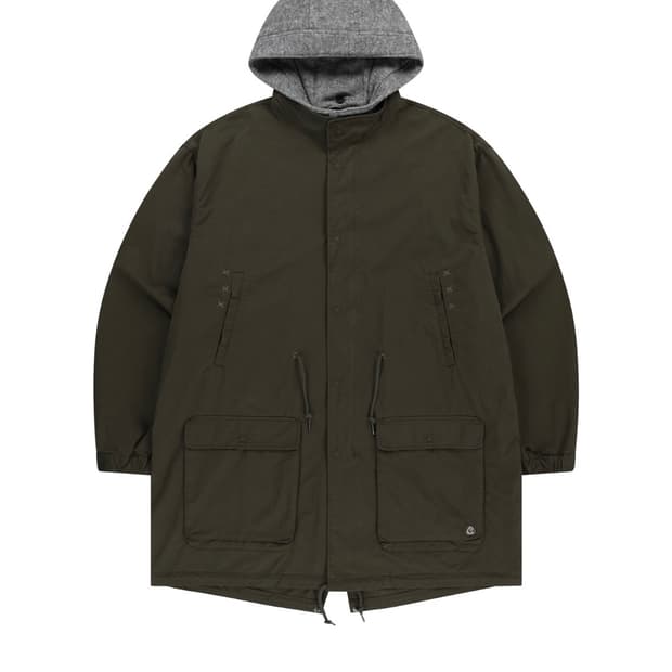 코이세이오 워시드 밀리터리 자켓 머드 카키