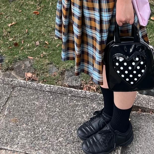 꼼데가르송 걸 하트토트백