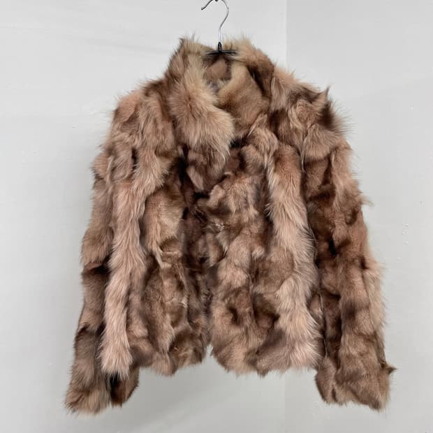 핑크 폭스 퍼자켓