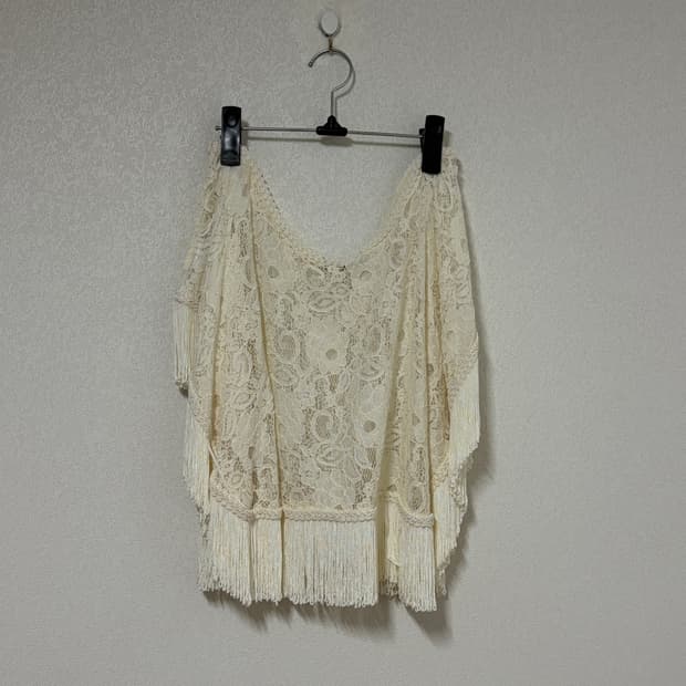 레이스 크로셰 니트 숄 가디건 니혼진 모리걸