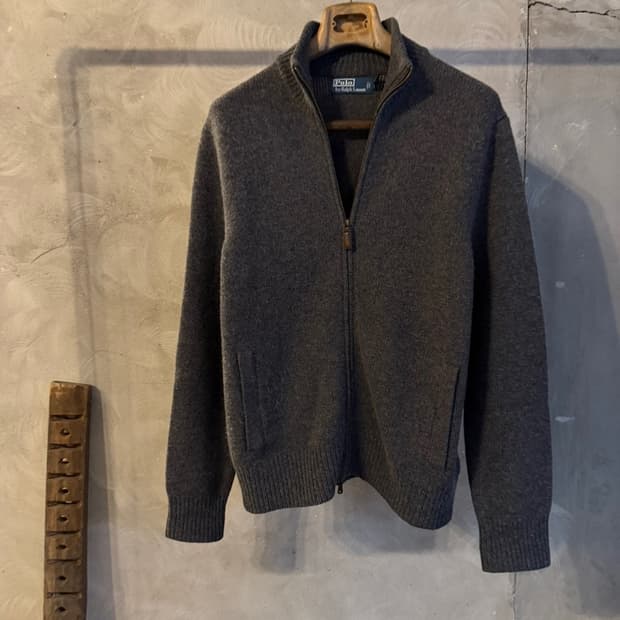 폴로 랄프로렌 짚업 니트 100