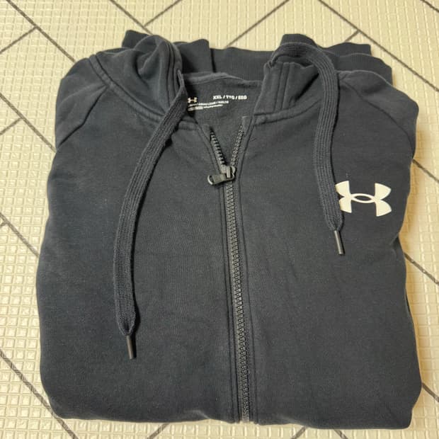 언더아머 풀집업 후드 XXL