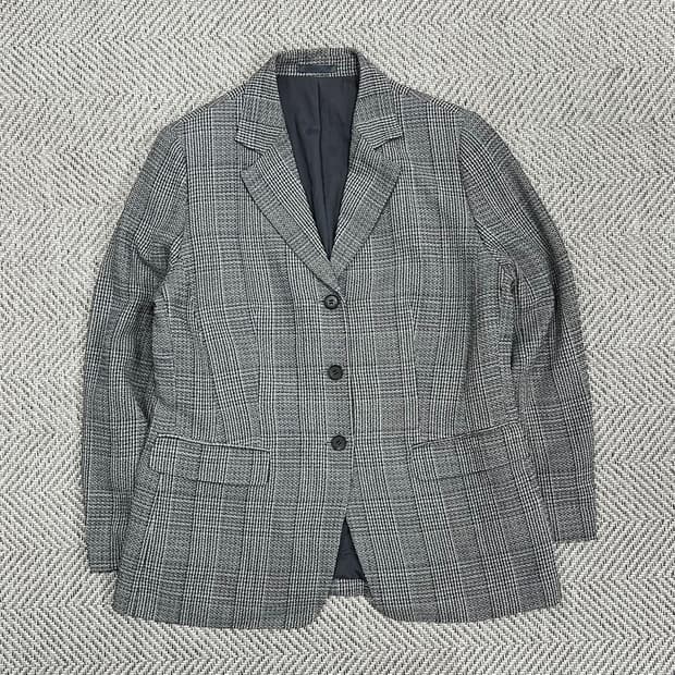 버버리 런던 체크 모직 블레이저 v0954