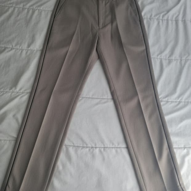 Dries van noten piping cotton trouser 46