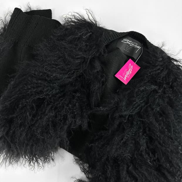 (Deadstock) 스투시 우먼 12FW 티베트램 퍼 니트 베스트