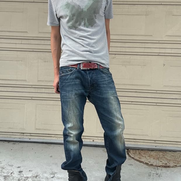 00s Diesel machanical detail jeans