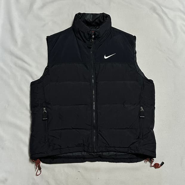 L 나이키 acg 블랙 패딩 베스트