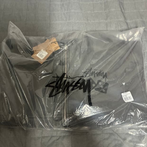 [L] 새상품 스투시 피그먼트 다이드 다이스 후드집업