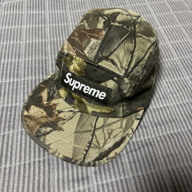 슈프림 워시드 치노 트윌 캠프캡 리얼트리 하드우즈 카모 - 25SS