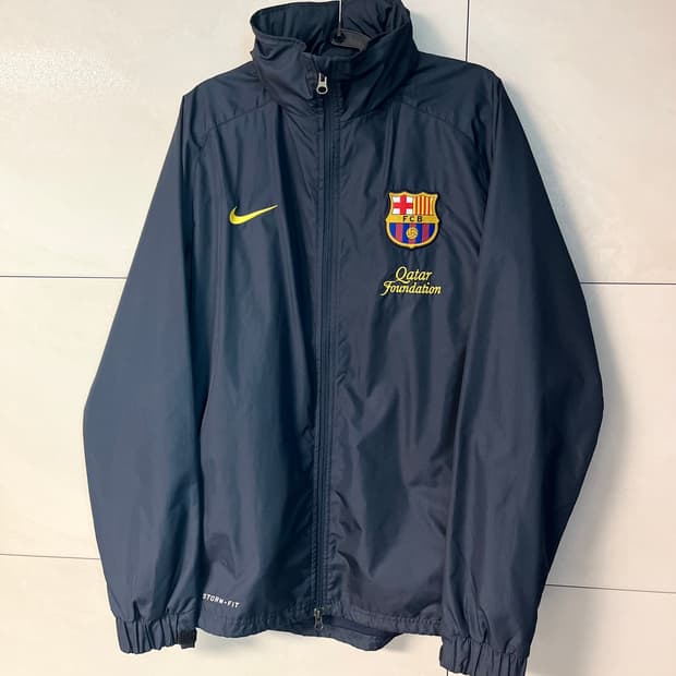 나이키 FC 바르셀로나 스톰핏 바람막이 네이비 [S] 