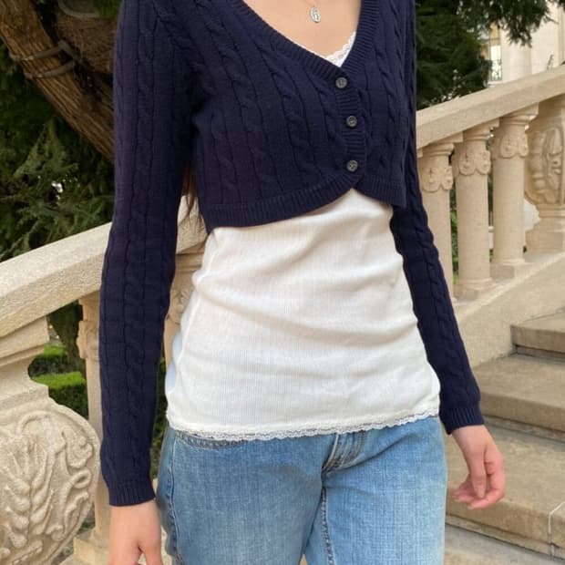 브랜디멜빌 라라 크롭 가디건