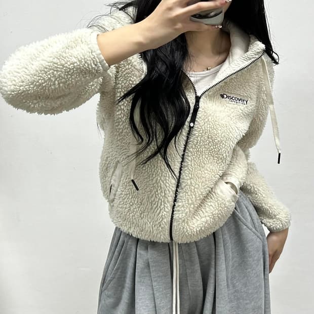 디스커버리 익스페디션 쉐르파 플리스 자켓 후드집업 후리스(90)