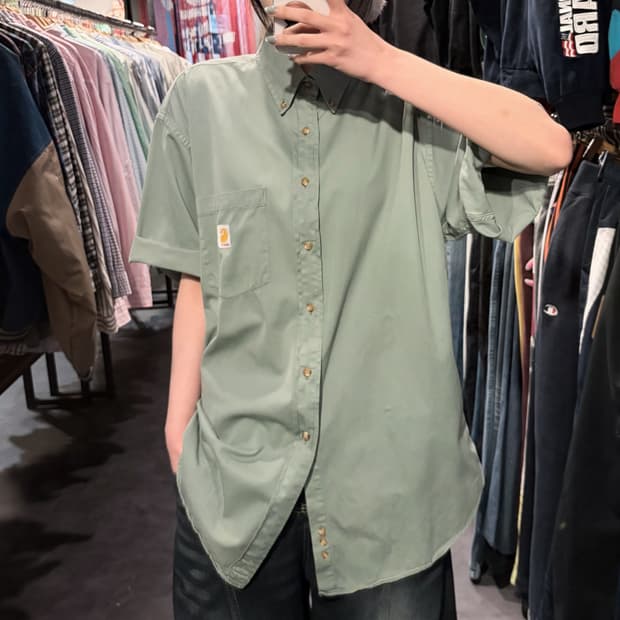 [IM] Carhartt 칼하트 반팔 셔츠 올리브그린