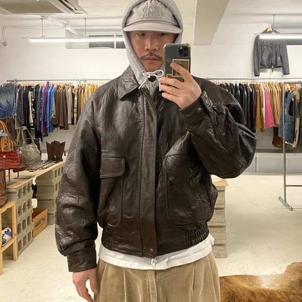VTG G-1 leather flight jacket 핀터레스트 레더자켓