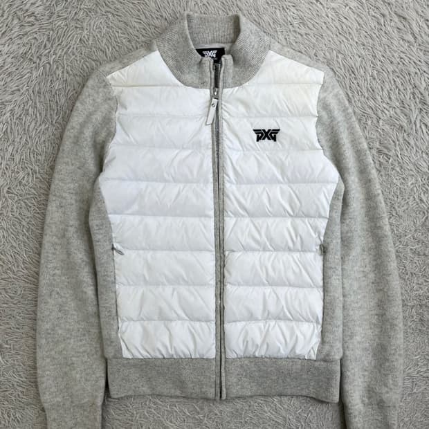 PXG 구스다운 니트 패딩 자켓/#242