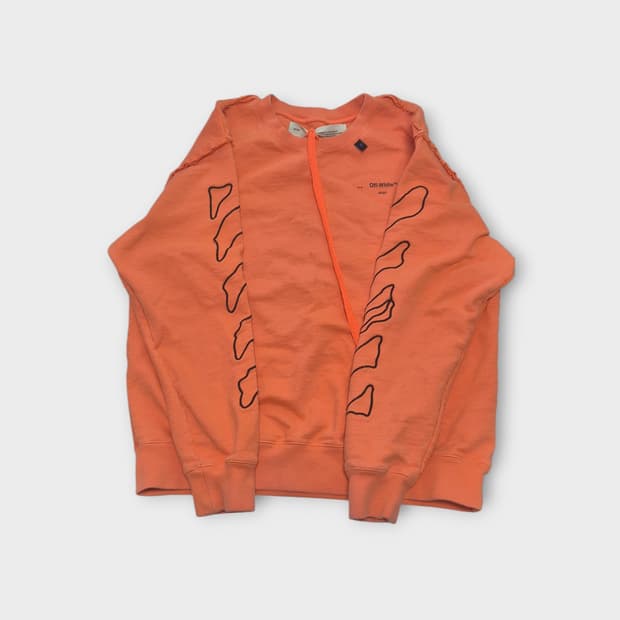 Off-White 오프화이트 오렌지색 스웨트셔츠