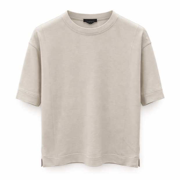 UMARMUNC 베이지 반팔티 M