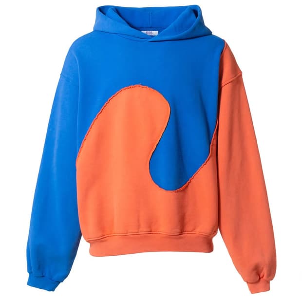 ERL Swirl Hoodie Blue Orange