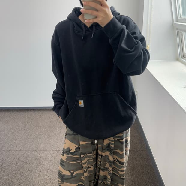Carhartt 칼하트 블랙 후드티