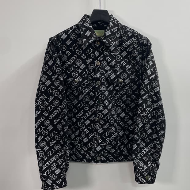 에리즈 패턴 블랙 데님자켓 (on.655)  